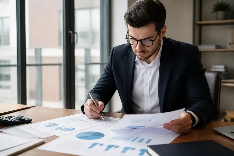 Analyse des budgets pour la gestion google ads avec des documents financiers