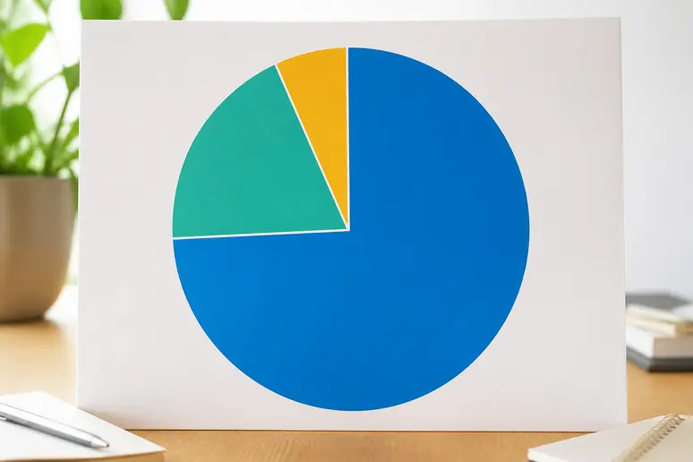 Graphique circulaire illustrant la répartition des dépenses d'une campagne publicitaire en ligne.