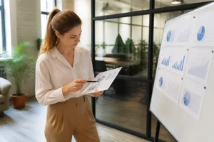 Analyse de performance d'une landing page Google Ads sur un tableau de bord
