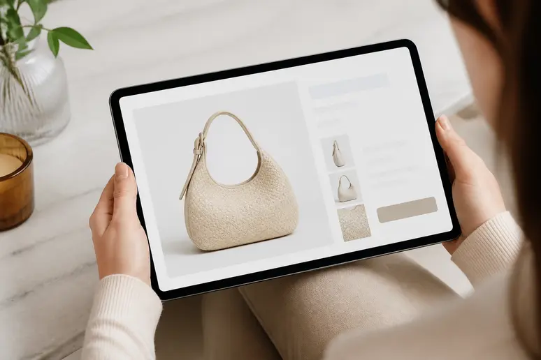 Exemple d'une annonce optimisée pour le commerce électronique, avec des éléments visuels et un appel à l'action clair.