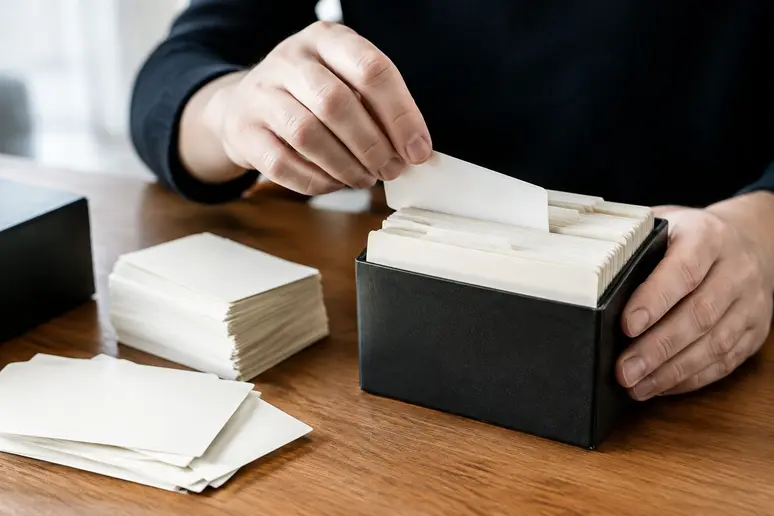 Mains triant des fiches de contacts pour un logiciel emailing open source