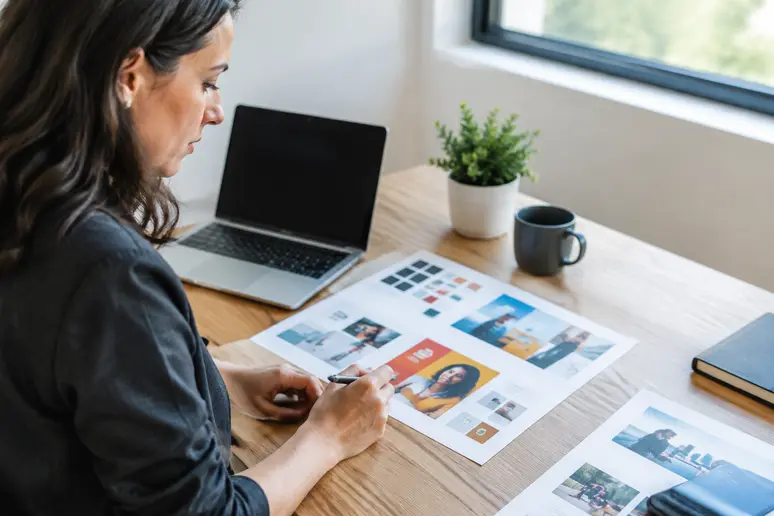 Utilisateur analysant la disposition des liens pour optimiser son taux de clic moyen newsletter